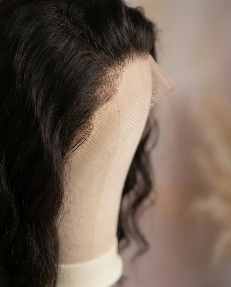 Side profile demonstrating natural hairline appearance