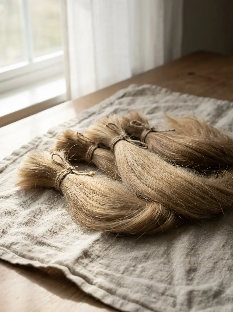 Lace Top Sheitel raw material - Ethically sourced single-donor European hair bundles