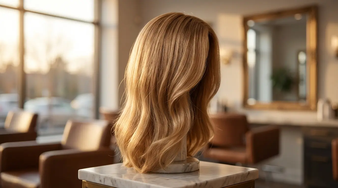 LEV luxury human hair wig photography shown as illustrative brand imagery for the returns and exchange policy