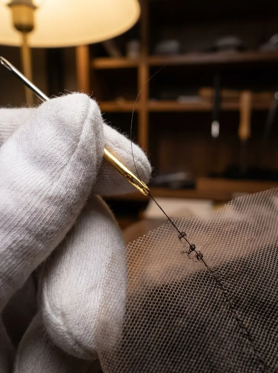 Master Artisan Hand-Tied Wig Process - 300+ Hours of Handcrafted Precision