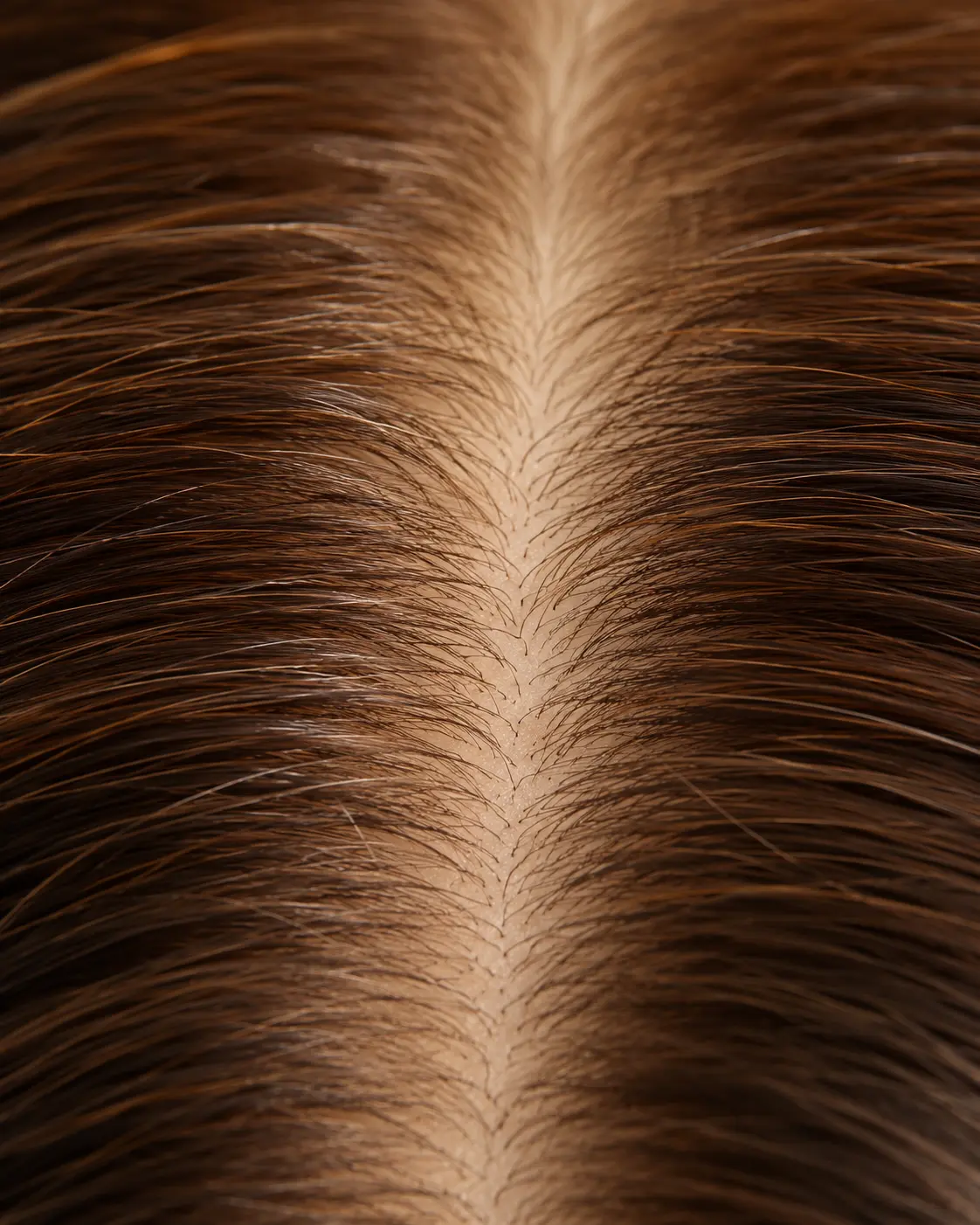 Close-up showing realistic scalp simulation with invisible knots