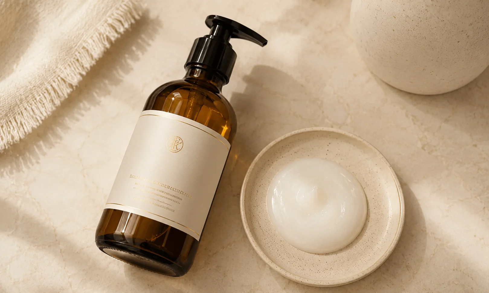 Sulfate-free shampoo bottle specifically formulated for washing European hair wigs and human hair sheitels